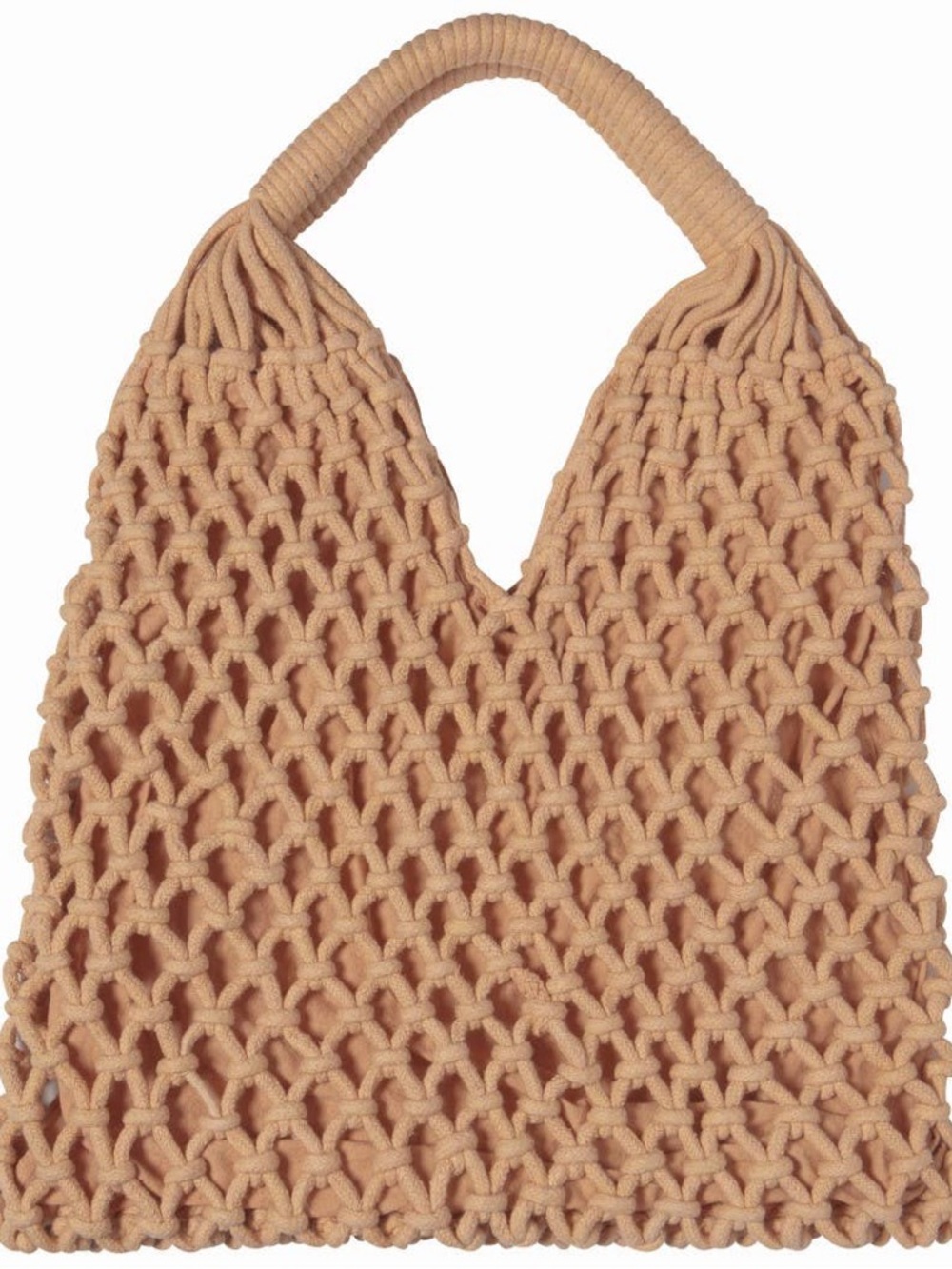 Heirloom Nectar Macrame Tote Bag